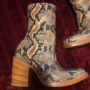 Real *authentic* python snake Boots!